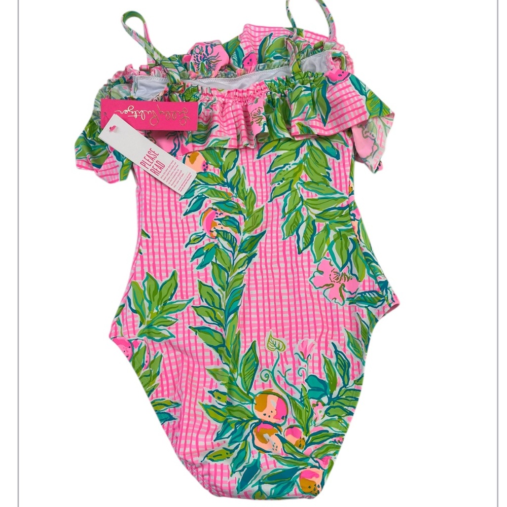 Lilly Pulitzer Bathing Suit Don't Stop Beleafing 4 NWT - Picture 5 of 8